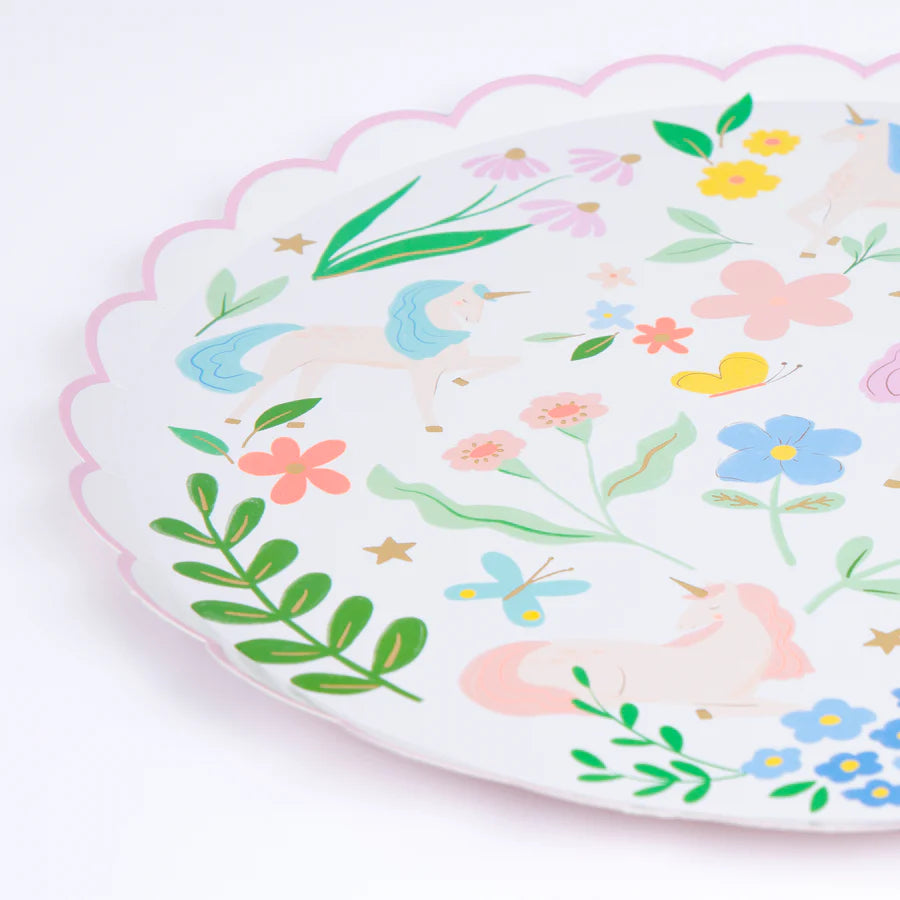 Meadow Unicorns Side Plates (x8)