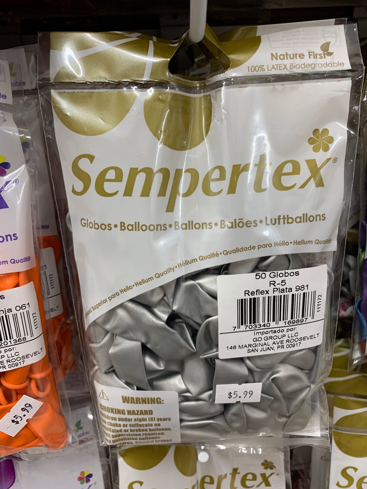 5" Reflex Plata (50 Count)