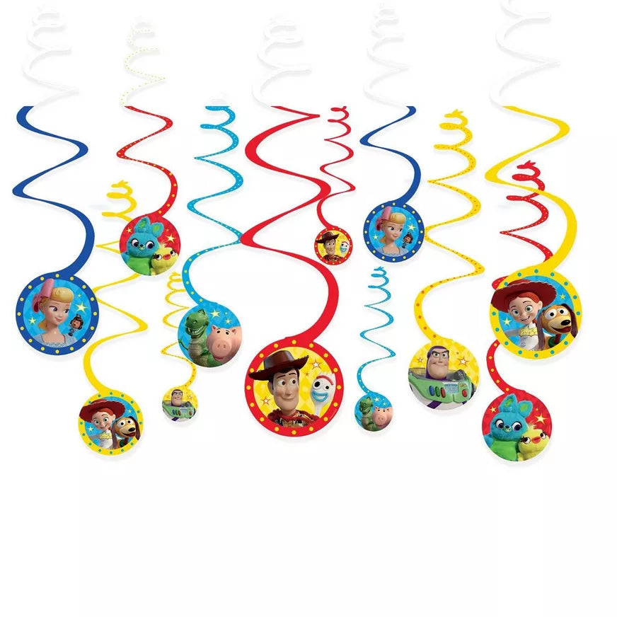 Toy Story 4 Swirl Decorations