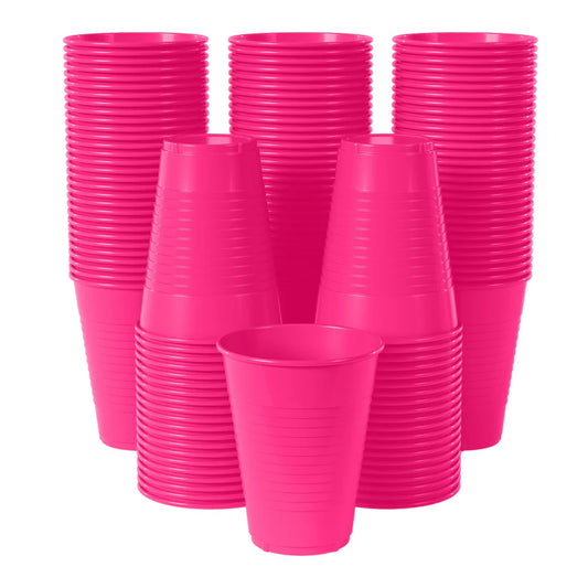 12 Oz. Cerise Plastic Cups
