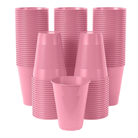 12 Oz. Pink Plastic Cups