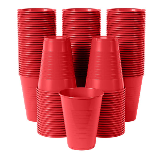 12 Oz. Red Plastic Cups