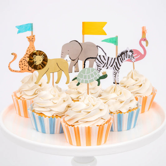 Safari Animals Cupcake Kit (x 24 toppers)