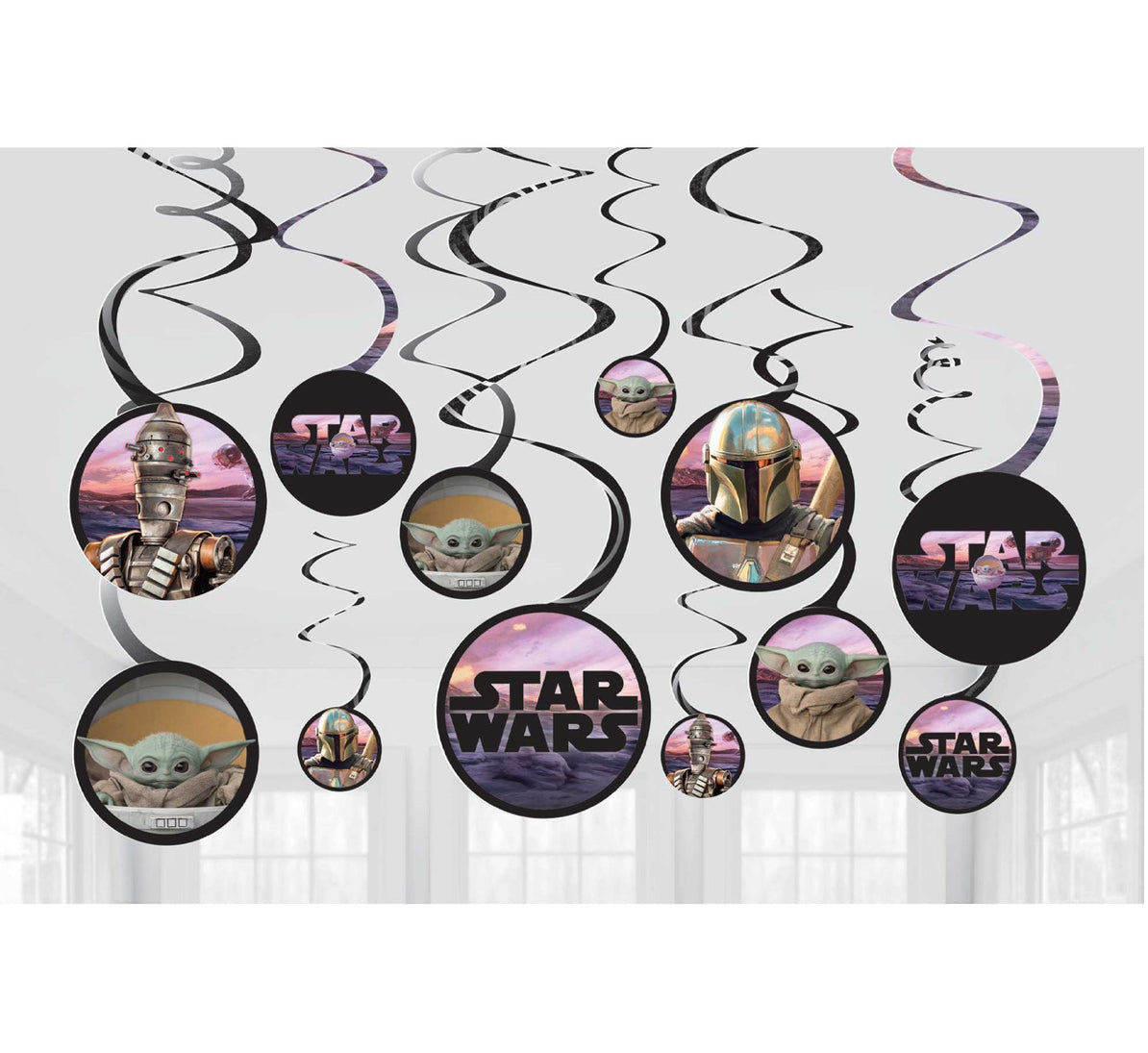 Star Wars The Mandalorian The Child Baby Yoda Swirl Decorations