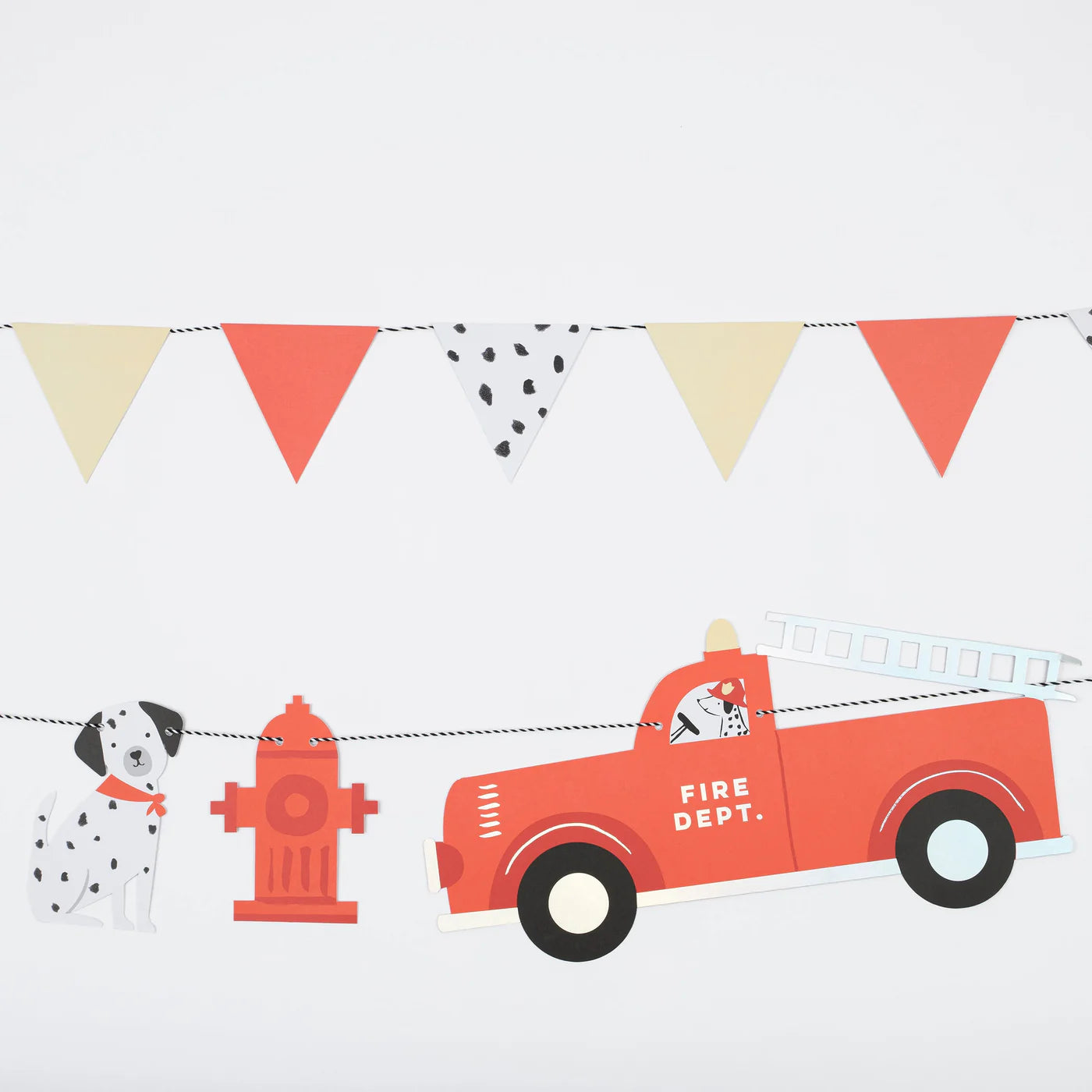 Fire Truck Garland Set