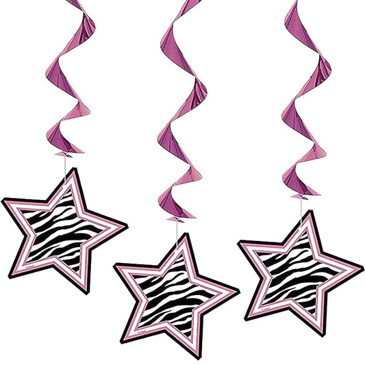 Zebra Passion Pink Hanging Decorations