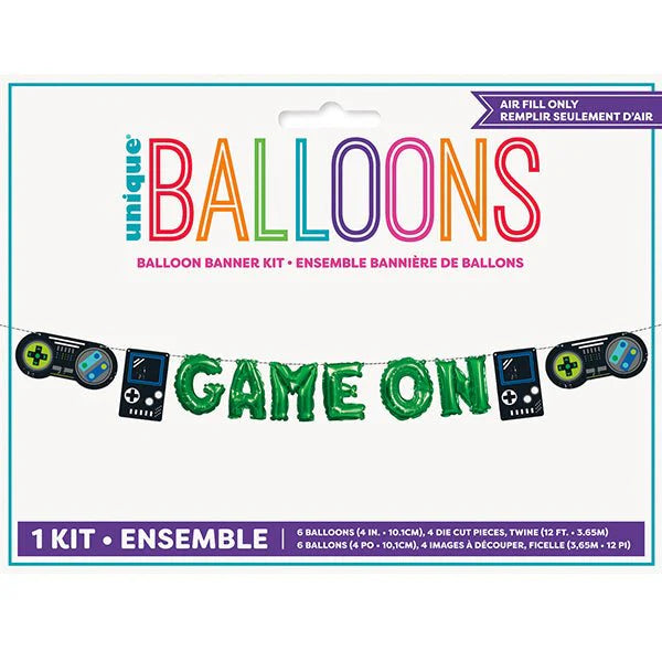 Game On Balloon Garland Banner Kit