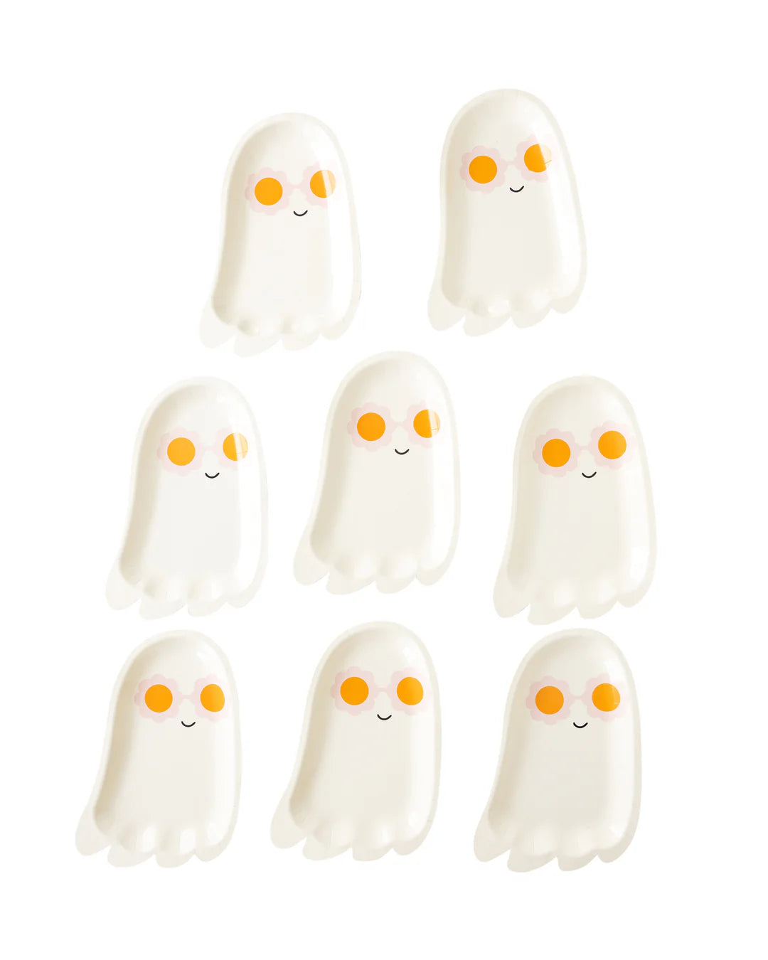 Hey Pumpkin Sunny Ghost Shaped Plates