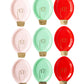 Snow Fun Christmas Bulb Shaped Plates