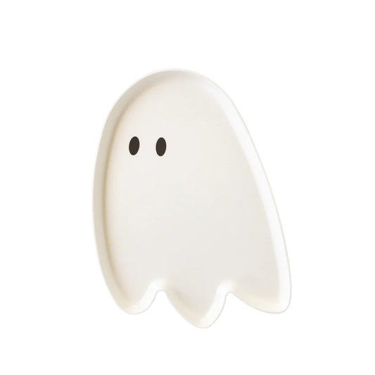 Hey Pumpkin Ghost Shaped Reusable Bamboo Tray