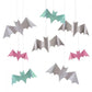 Pastel Halloween Glitter Hanging Bats