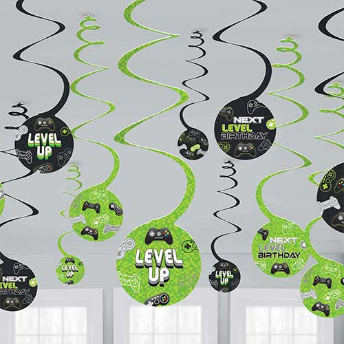 Level up Swirl Decorations