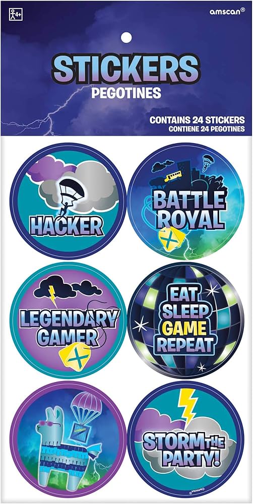 Battle Royal Assorted Round Stickers