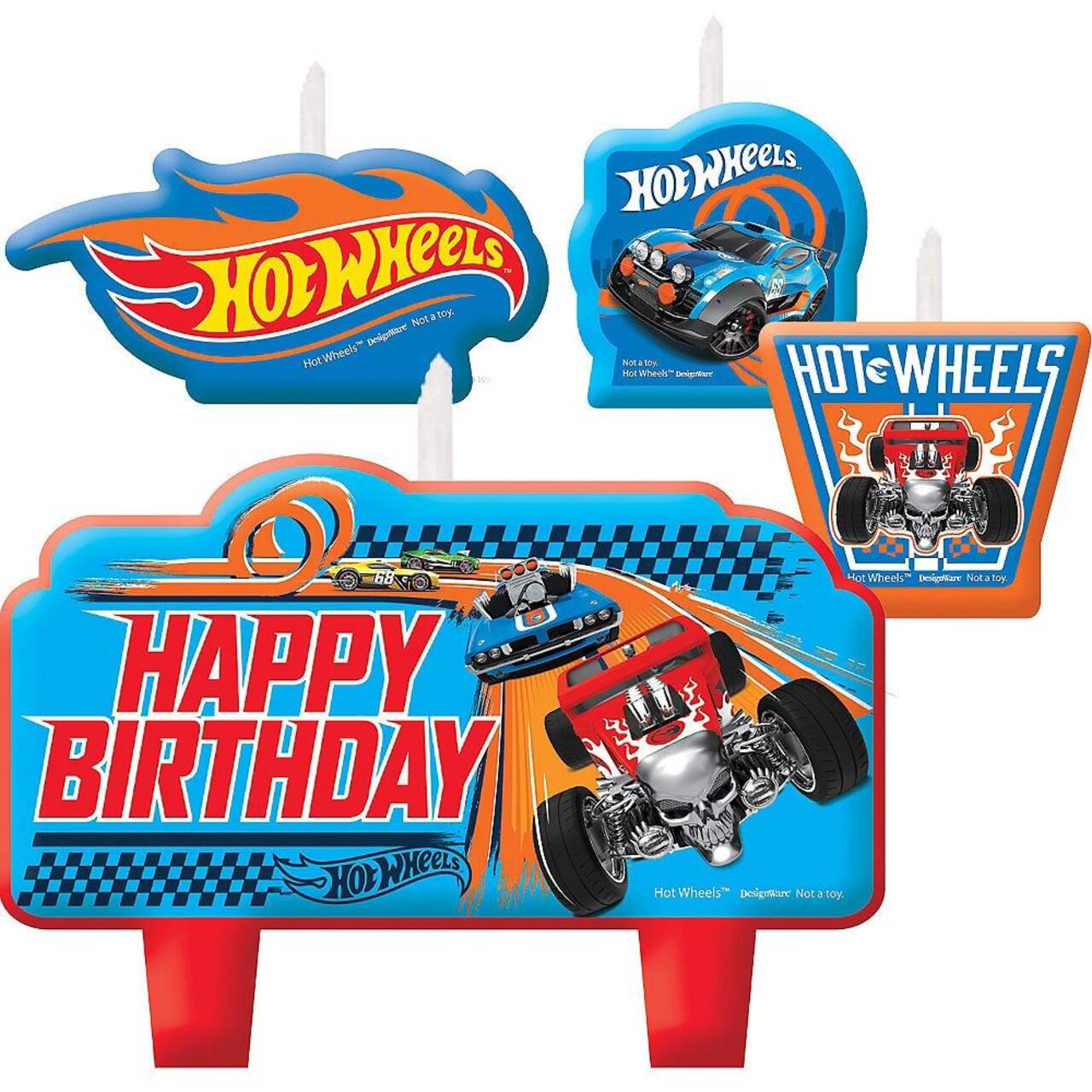 Hot Wheels Birthday Candle Set