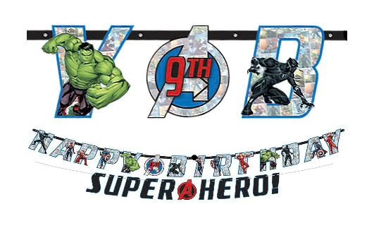 Avengers Jumbo Happy Birthday Banner