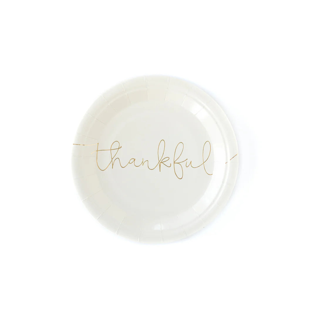 Thankful/ Grateful Dessert Plates