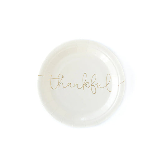 Thankful/ Grateful Dessert Plates