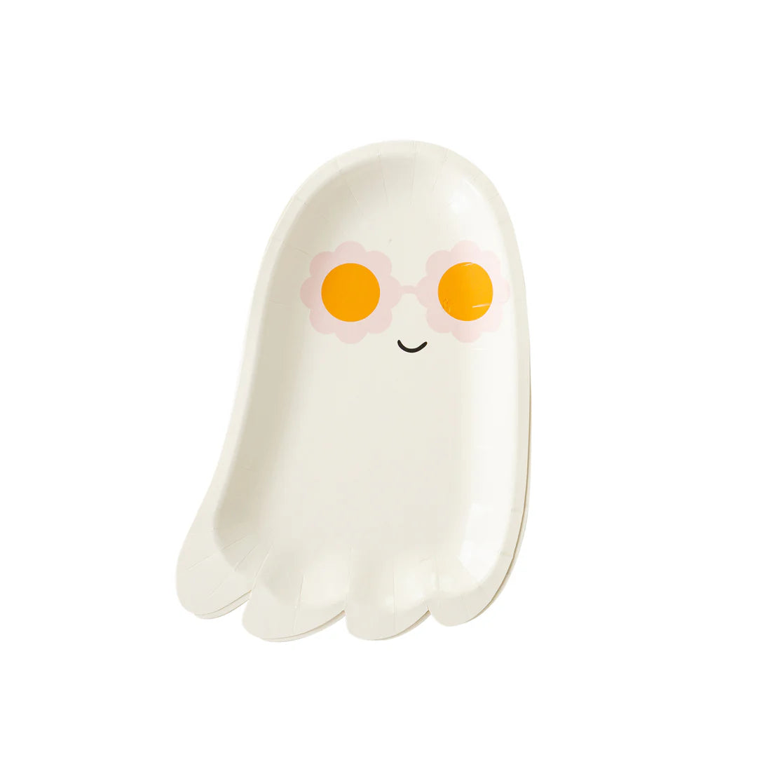 Hey Pumpkin Sunny Ghost Shaped Plates