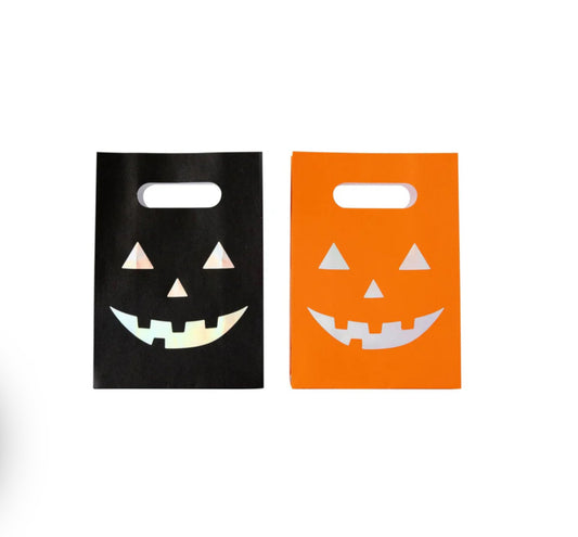 Holographic Jack-o-Lantern Halloween Treat Bags