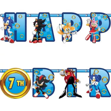 Sonic the Hedgehog Birthday Banner Kit