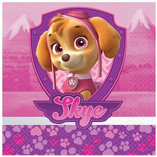 Paw Patrol Skye Beverage Napkins