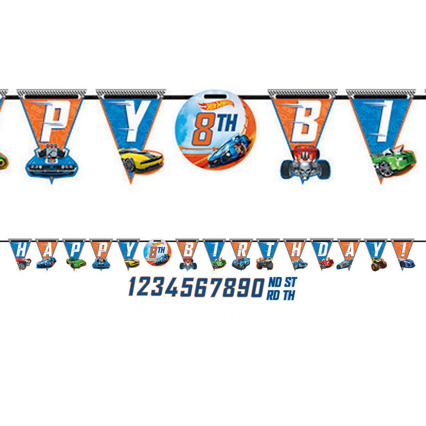 Hot Wheels Happy Birthday Banner Kit