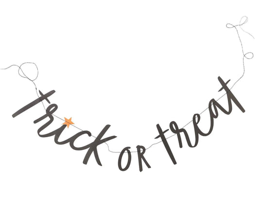 Trick or Treat Word Banner