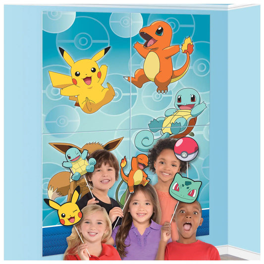 Pokémon Backdrop with Props