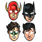 Justice League Heroes Unite Paper Masks