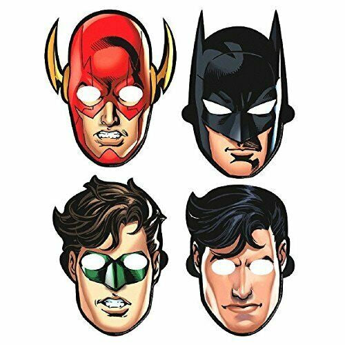 Justice League Heroes Unite Paper Masks