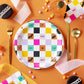 Halloween Checkerboard Dinner Plates