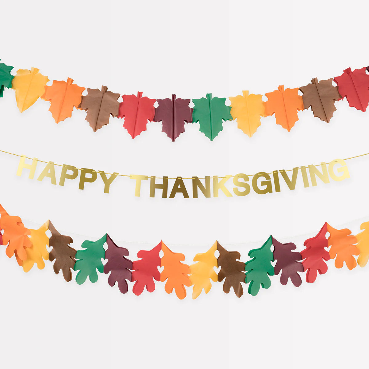 Tissue Paper Thanksgiving Garland