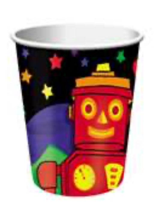 Party Robots Paper Cups