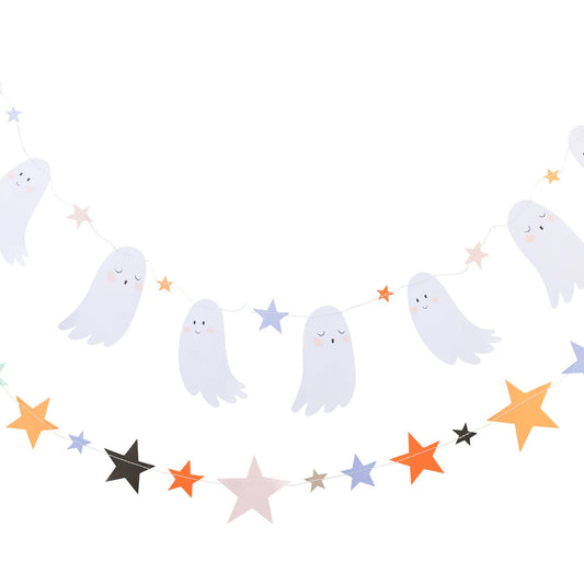 Trick or Treat Ghosts Banner Set