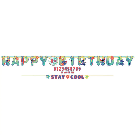 Stitch Jumbo Happy Birthday Banner Kit