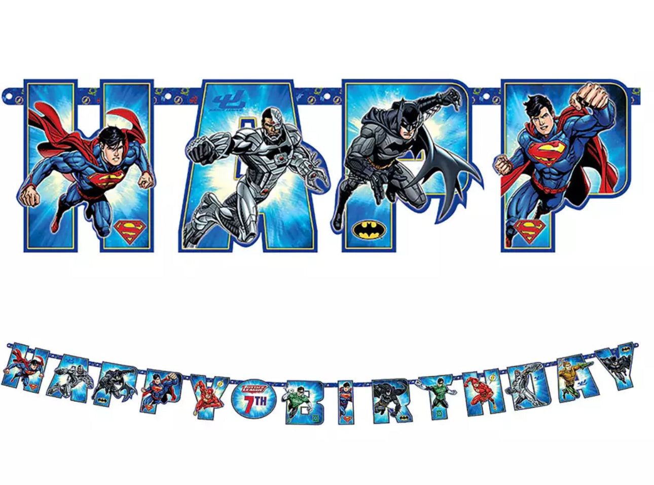 Justice League Jumbo Letter Banner Kit