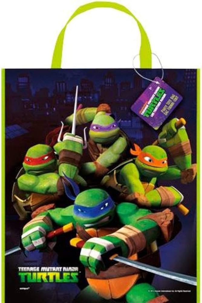 Ninja Turtle Plastic Tote Bag