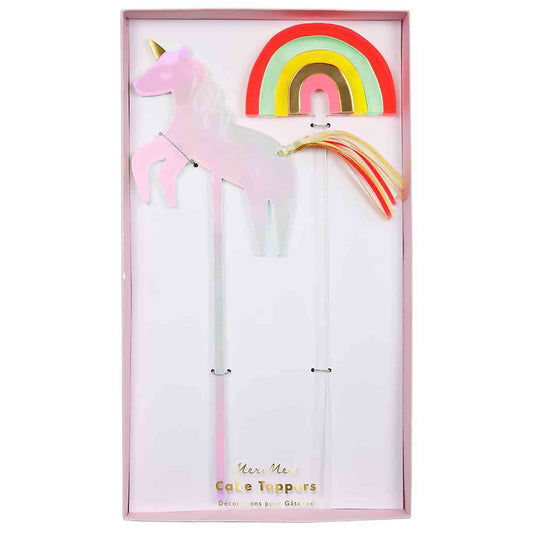 Unicorn Rainbow Cake Topper