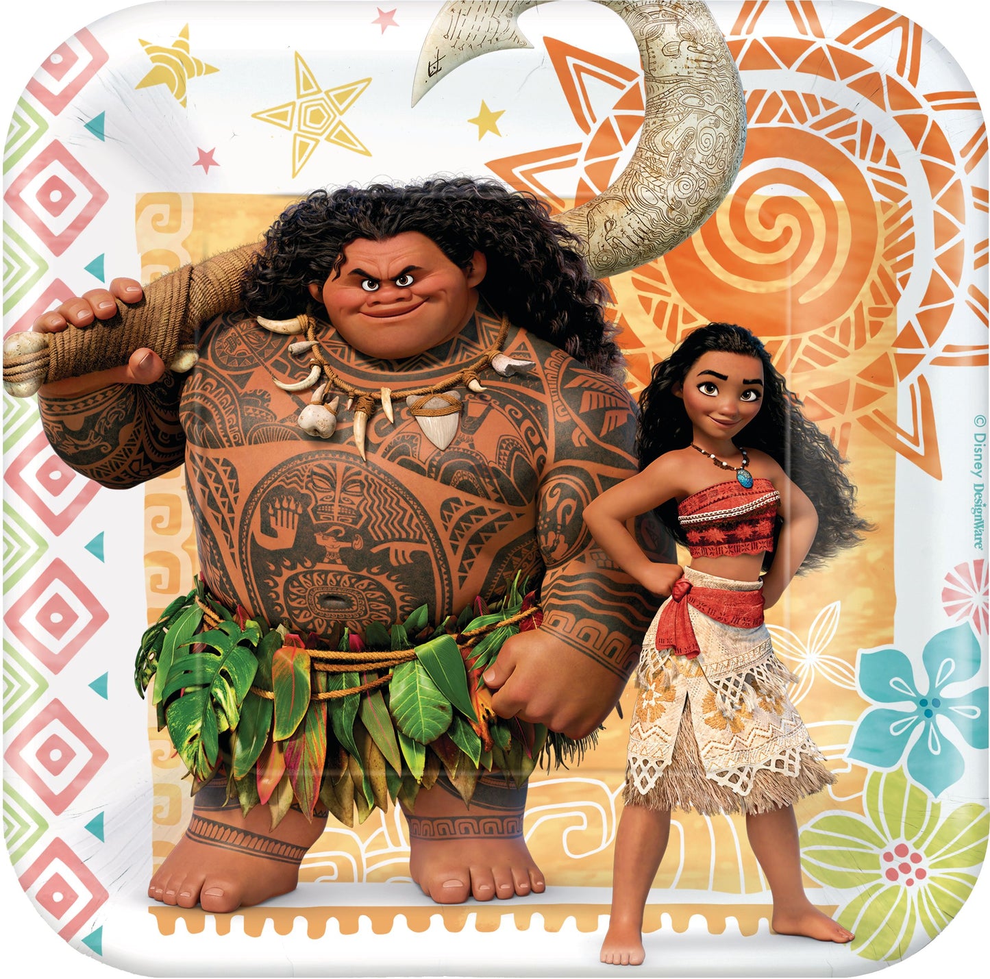 Moana Square Dessert Plates