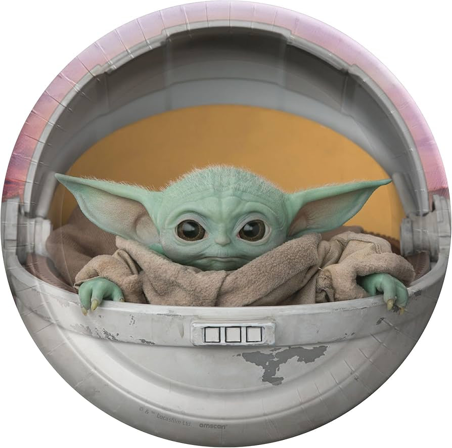 Star Wars The Mandalorian The Child Baby Yoda Dessert Plates