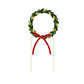 Paper Wreath Cake Topper