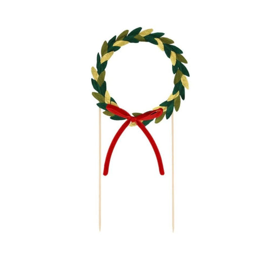 Paper Wreath Cake Topper