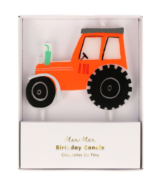 On the Farm Tractor Candle