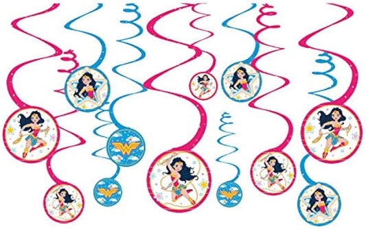 Wonder Woman Swirl Decorations