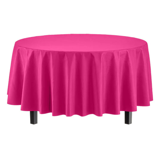 Round Cerise Table Cover
