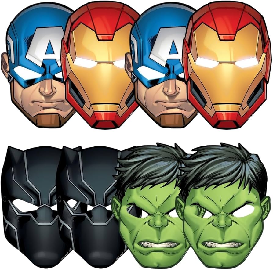 Avengers Die-Cut Paper Masks