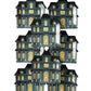 Haunted Village Mansion Shaped Paper Plates