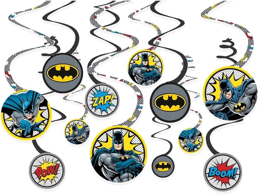 Batman Value Pack Swirl Decorations