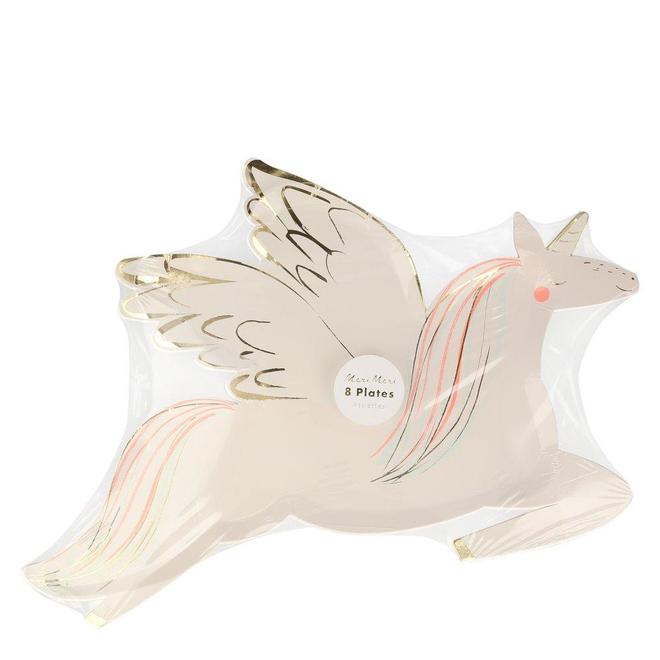 Winged Unicorn Plates (x8)