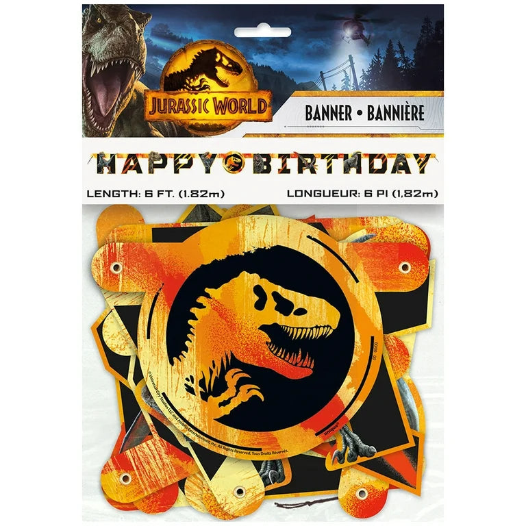 Jurassic World Jointed Birthday Banner